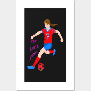 YAY LORI DAY GIRL FOOTBALLER RETRO NOVEMBER 7 Posters and Art